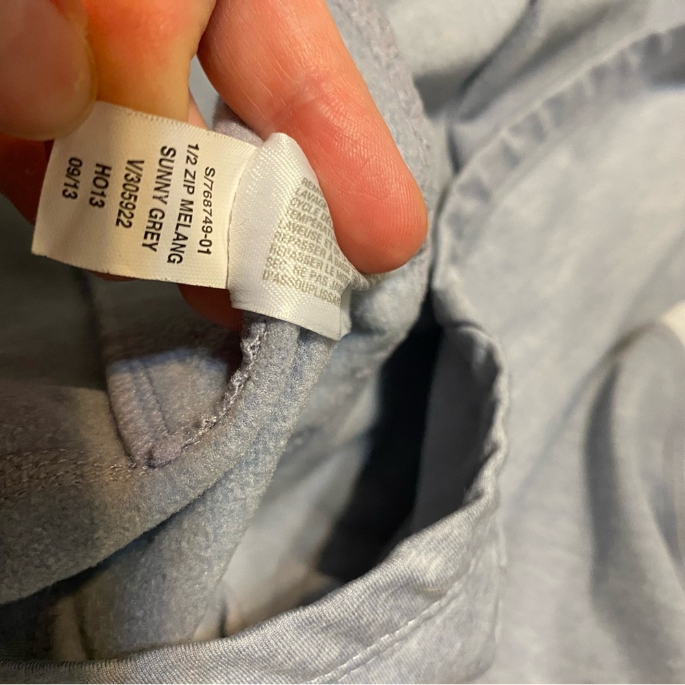 {GapFit} Athletic Half Zip Pullover Hoodie | Sunny Grey ~ Size Small - Picture 15 of 15
